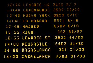 Route planning screen