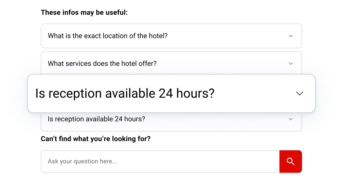 FAQs by AI receives traveler questions